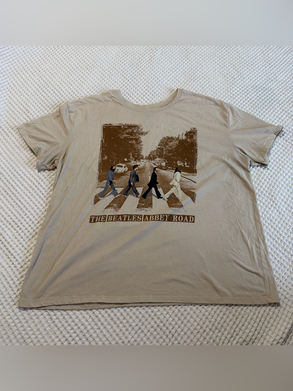 The Beatles Abbey Road Tee - Beige & Brown Graphic